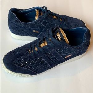 Gola Harrier Glimmer Suede Sneakers